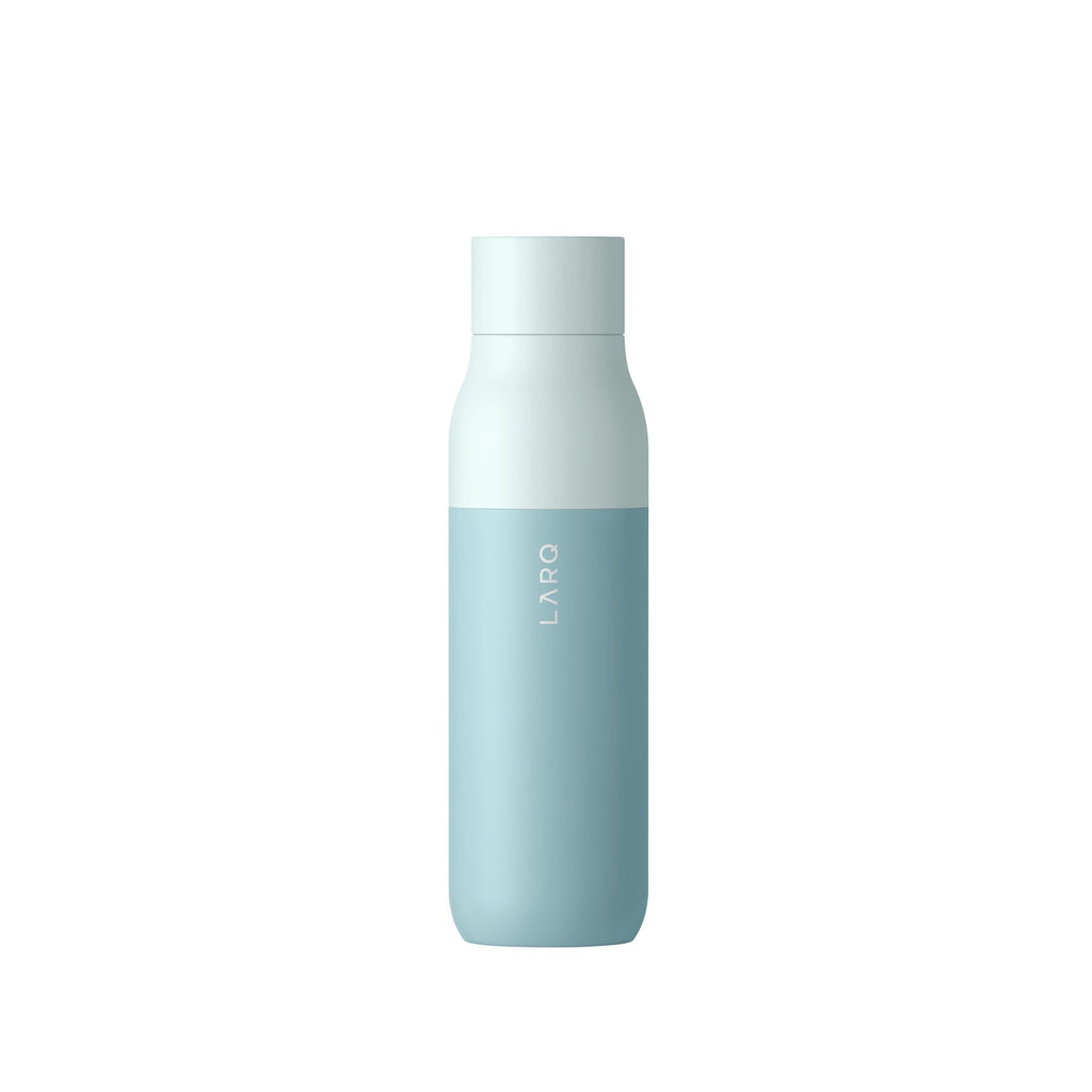 LARQ Bottle PureVis 17 oz - Self-Cleaning and Insulated Stainless Steel Water Bottle with UV Water Purifier and Award-winning Design | Reusable & Travel Friendly, Seaside Mint