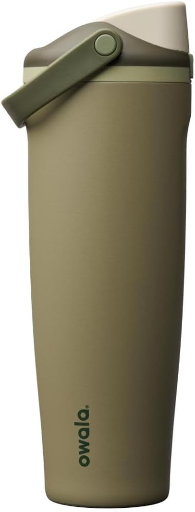 Owala FreeSip Sway Insulated Stainless Steel Water Bottle with Two-Way Spout, Built-In Straw and Bucket Handle, Made for Travel, School, and Sports, 40oz, BPA Free, Leak Proof, Off Road