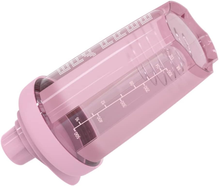 OnIUeZky 1PC Classic Protein Mixer Shaker Bottle With Twist And Lock Portable Pre Workout Protein Drink Shaker Cup For Mixes Cocktails,Smoothies And Shakes(Pink).