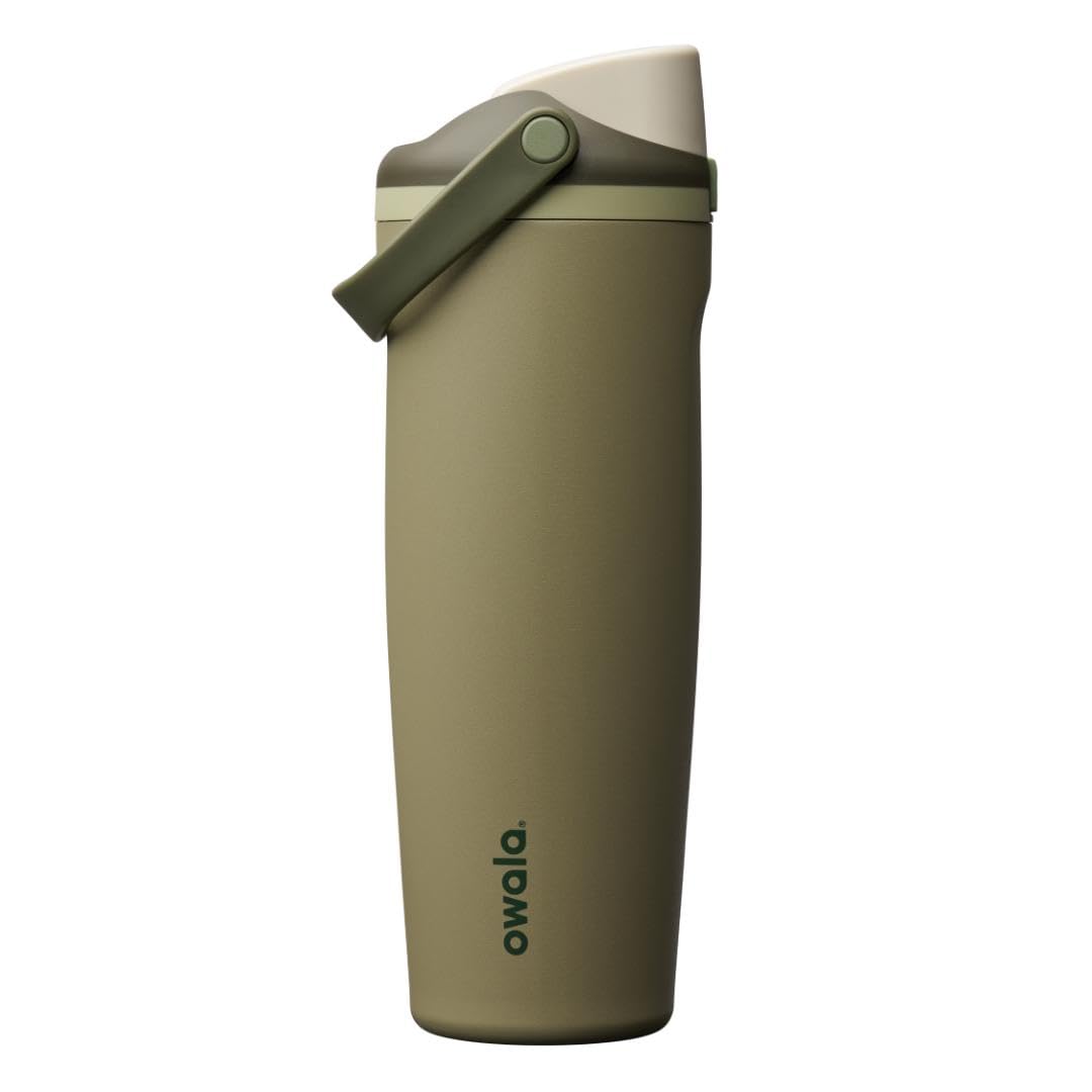 Owala FreeSip Sway Insulated Stainless Steel Water Bottle with Two-Way Spout, Built-In Straw and Bucket Handle, Made for Travel, School, and Sports, 40oz, BPA Free, Leak Proof, Off Road