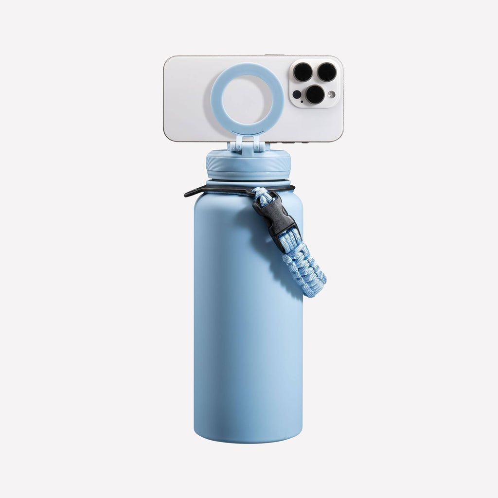 ZTAR Insulated Stainless Steel Water Bottle – Compatible with Magsafe usable as Tripod, Leak-Proof, Keeps Drinks cool or warm, For Travel, Gym, and Office, Ideal Gift for Women, Men & Kids, 22 oz
