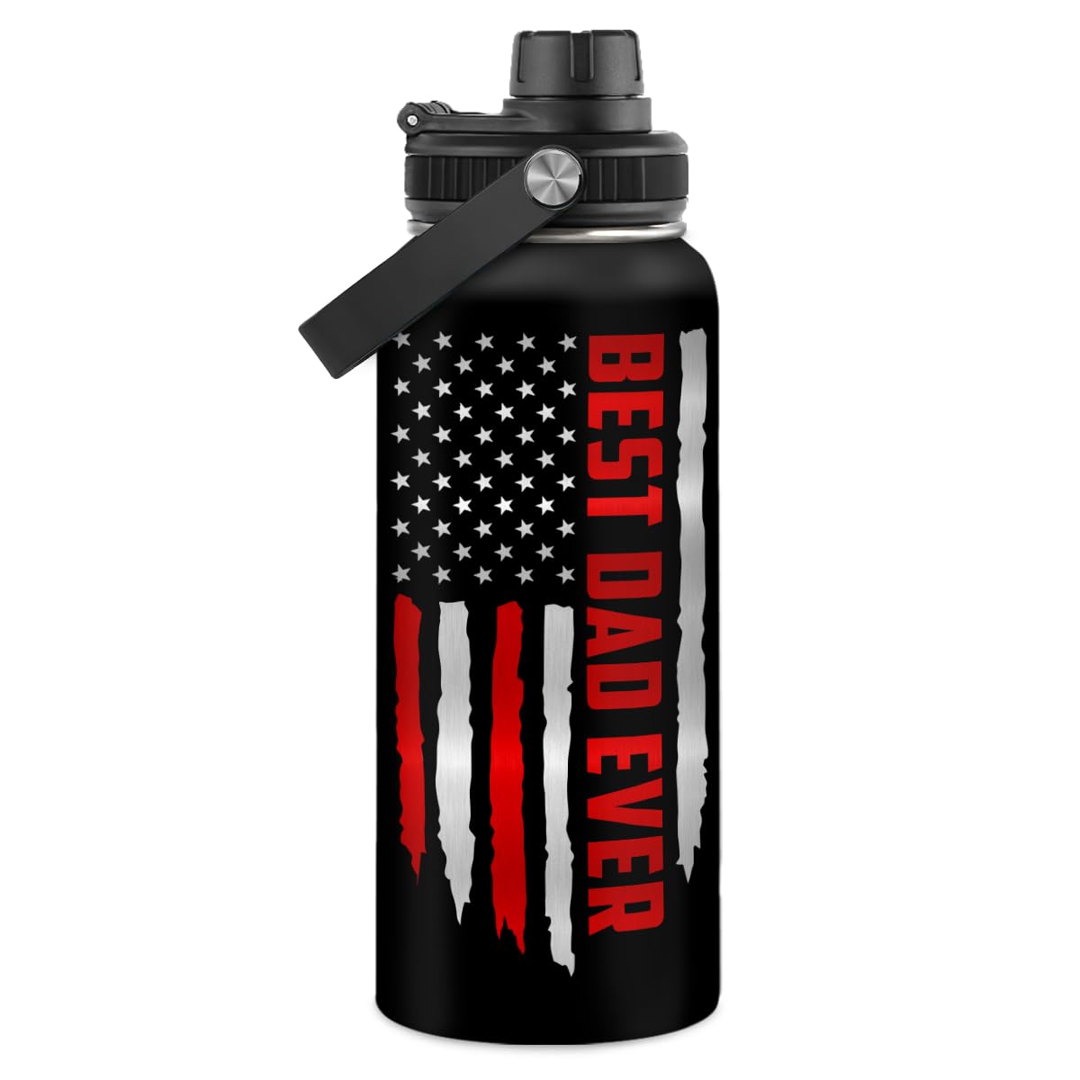 Gym Insulated Engraved Stainless Steel Water Bottle 32oz, Vacuum Chug Lid Travel Tumbler For Men Friends Dad Gymer Trainer, Gym Mode on, Gift for Birthday Christmas Father's Day