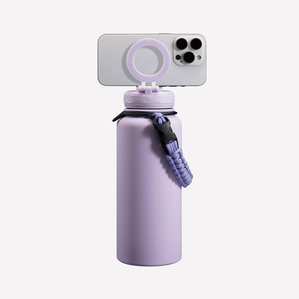ZTAR Insulated Stainless Steel Water Bottle – Compatible with Magsafe usable as Tripod, Leak-Proof, Keeps Drinks cool or warm, For Travel, Gym, and Office, Ideal Gift for Women, Men & Kids, 22 oz