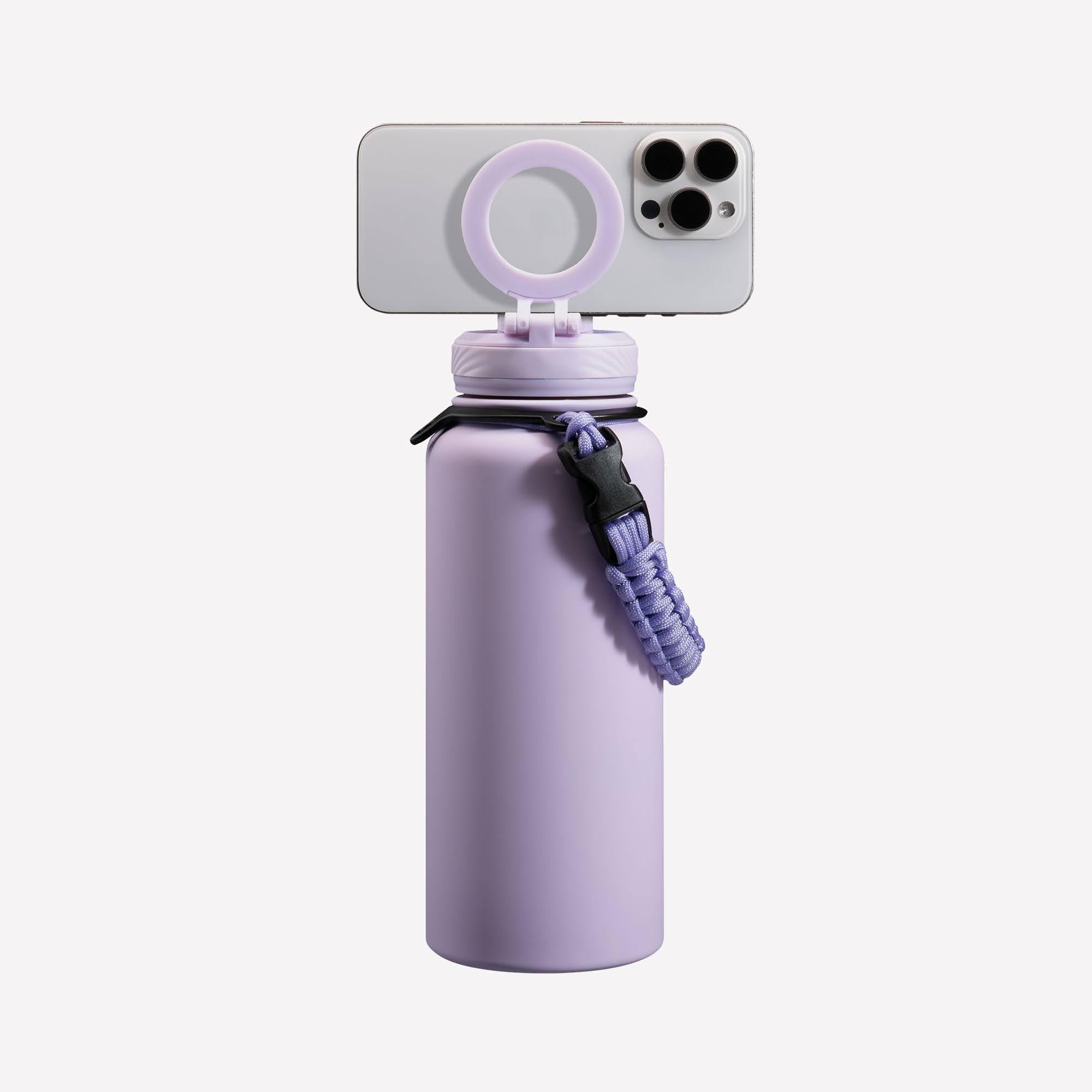 ZTAR Insulated Stainless Steel Water Bottle – Compatible with Magsafe usable as Tripod, Leak-Proof, Keeps Drinks cool or warm, For Travel, Gym, and Office, Ideal Gift for Women, Men & Kids, 22 oz