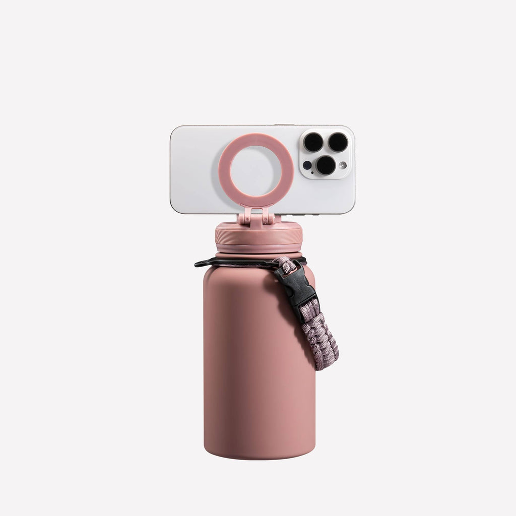 ZTAR Insulated Stainless Steel Water Bottle – Compatible with Magsafe usable as Tripod, Leak-Proof, Keeps Drinks cool or warm, For Travel, Gym, and Office, Ideal Gift for Women, Men & Kids, 22 oz