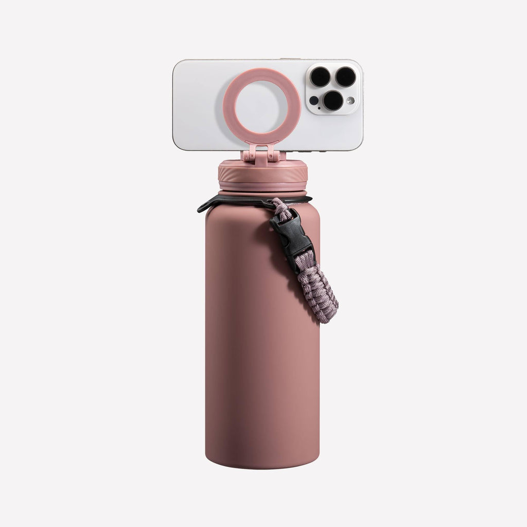 ZTAR Insulated Stainless Steel Water Bottle – Compatible with Magsafe usable as Tripod, Leak-Proof, Keeps Drinks cool or warm, For Travel, Gym, and Office, Ideal Gift for Women, Men & Kids, 22 oz