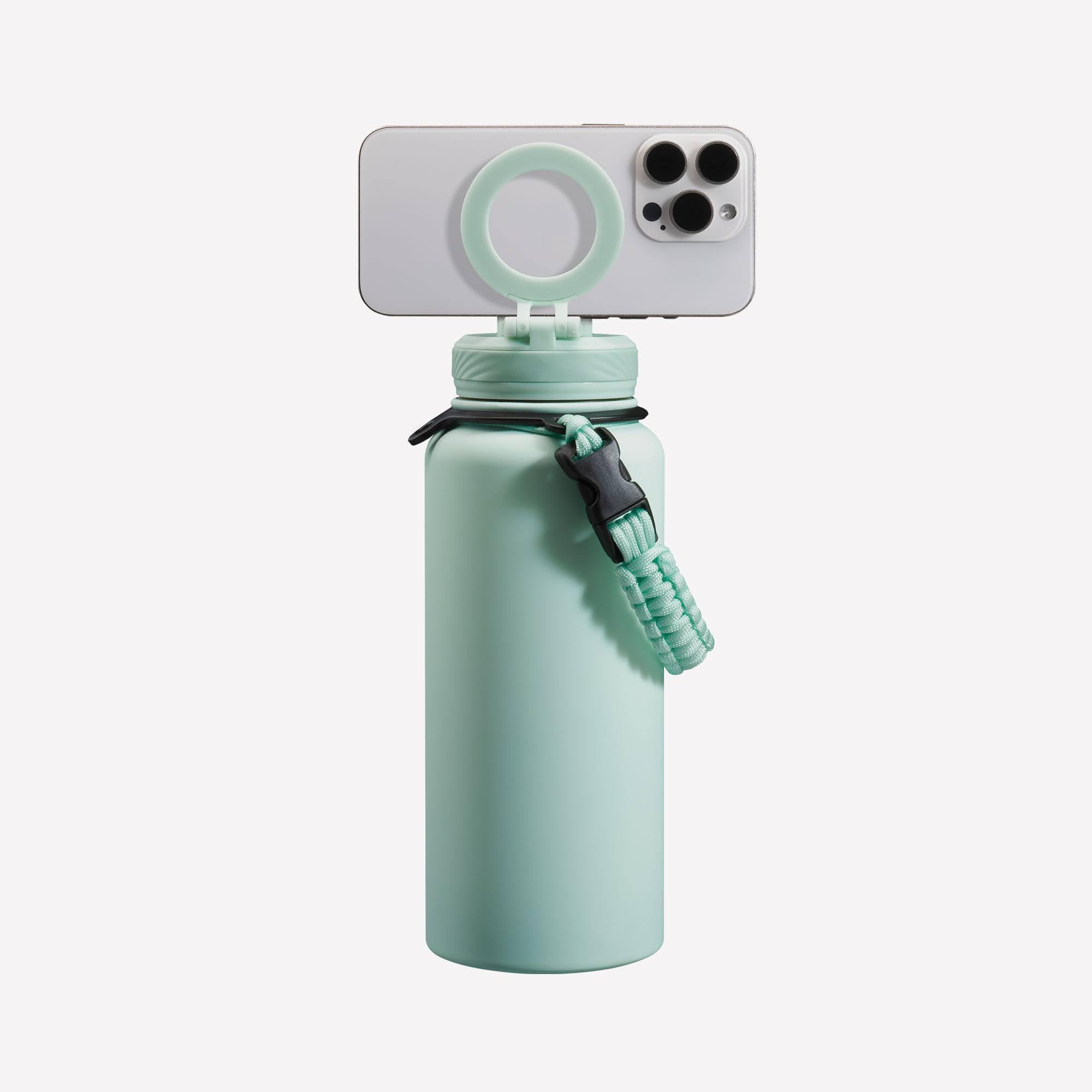 ZTAR Insulated Stainless Steel Water Bottle – Compatible with Magsafe usable as Tripod, Leak-Proof, Keeps Drinks cool or warm, For Travel, Gym, and Office, Ideal Gift for Women, Men & Kids, 22 oz