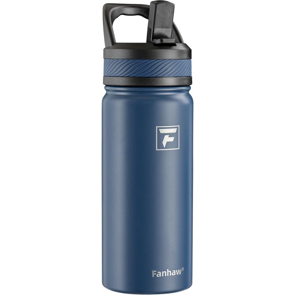 Fanhaw 18 Oz Kids Insulated Water Bottle with Straw Lid – Stainless Steel Double Wall Vacuum, Leak-Proof, BPA-Free Water Bottles for School Boys & Girls(Green Blue) | Kids, Double Wall Vacuum, Leak-Proof, BPA-Free, Water Bottles