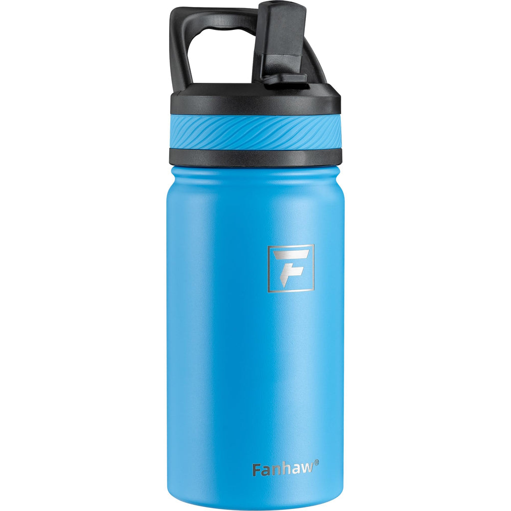Fanhaw 18 Oz Kids Insulated Water Bottle with Straw Lid – Stainless Steel Double Wall Vacuum, Leak-Proof, BPA-Free Water Bottles for School Boys & Girls(Green Blue) | Kids, Double Wall Vacuum, Leak-Proof, BPA-Free, Water Bottles