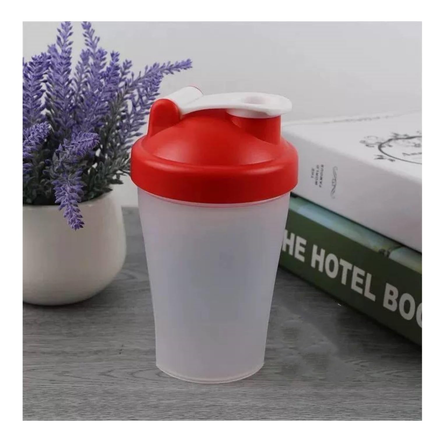 BKDRL Shaker Bottle for Protein Powder w. Classic Loop Top & BPA free,Secure Screw-On Lid, Stay Open Flip Cap,BPA Free-16oz (Whole Black-16Oz-400ML) (SKER-BTL)