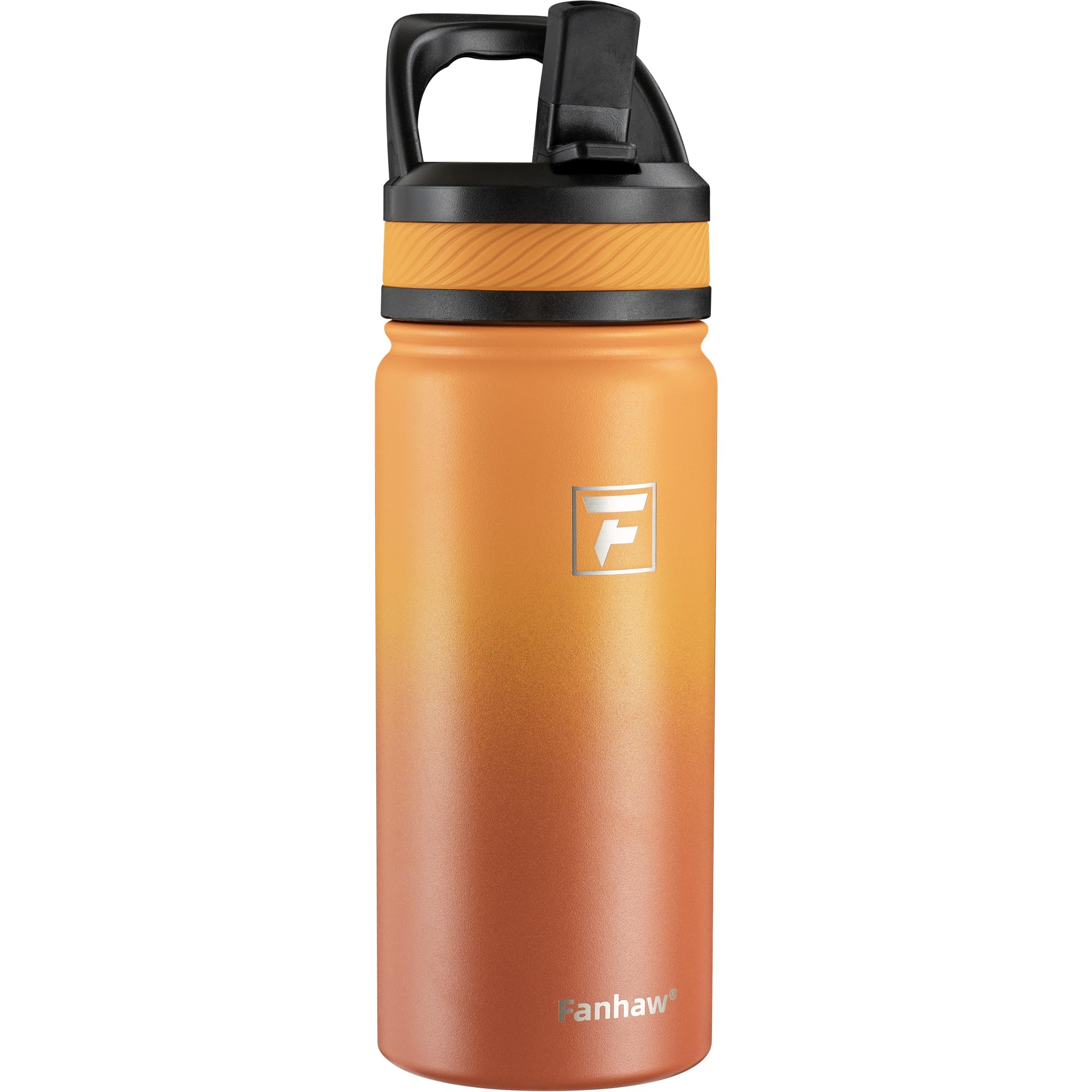 Fanhaw 18 Oz Kids Insulated Water Bottle with Straw Lid – Stainless Steel Double Wall Vacuum, Leak-Proof, BPA-Free Water Bottles for School Boys & Girls(Green Blue) | Kids, Double Wall Vacuum, Leak-Proof, BPA-Free, Water Bottles