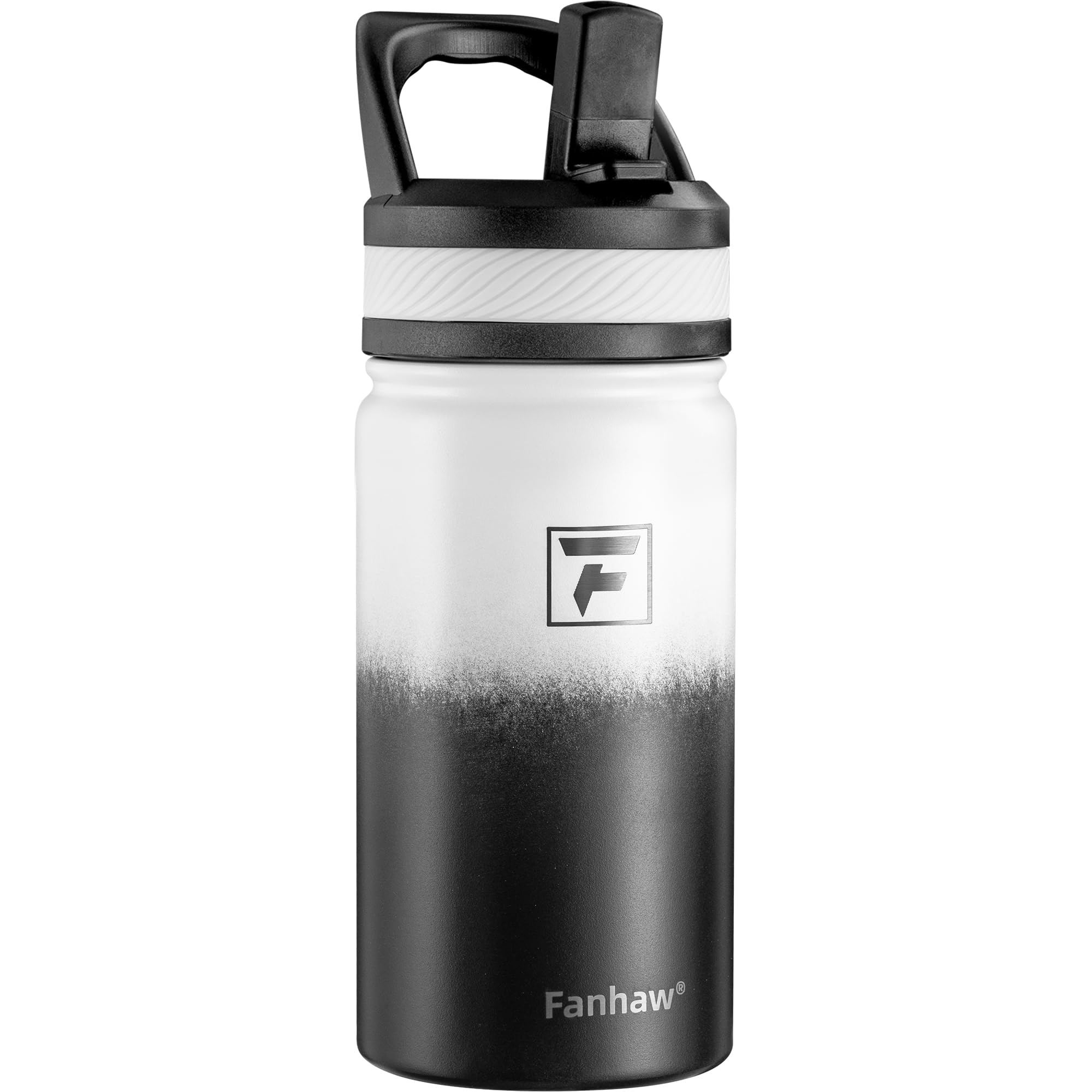 Fanhaw 18 Oz Kids Insulated Water Bottle with Straw Lid – Stainless Steel Double Wall Vacuum, Leak-Proof, BPA-Free Water Bottles for School Boys & Girls(Green Blue) | Kids, Double Wall Vacuum, Leak-Proof, BPA-Free, Water Bottles