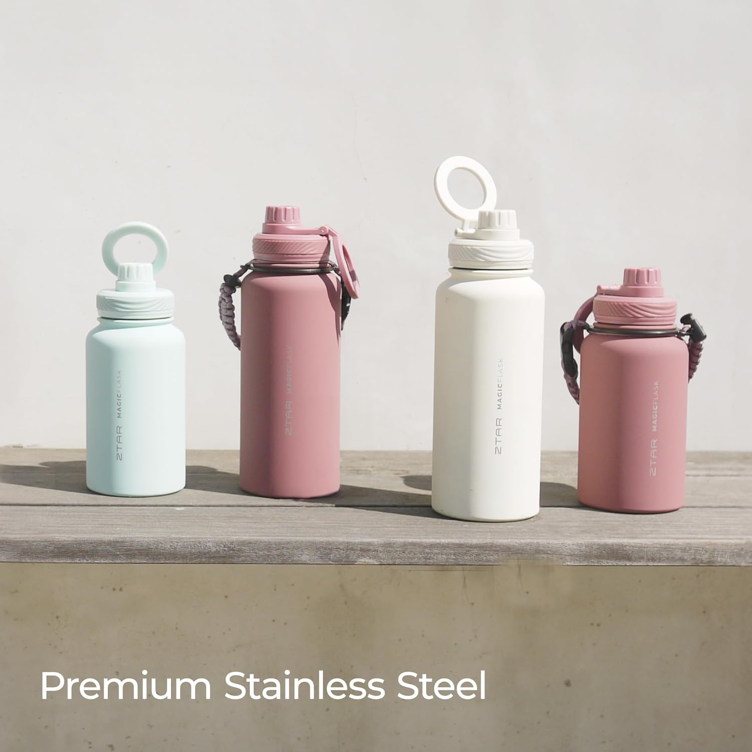 ZTAR Insulated Stainless Steel Water Bottle – Compatible with Magsafe usable as Tripod, Leak-Proof, Keeps Drinks cool or warm, For Travel, Gym, and Office, Ideal Gift for Women, Men & Kids, 22 oz