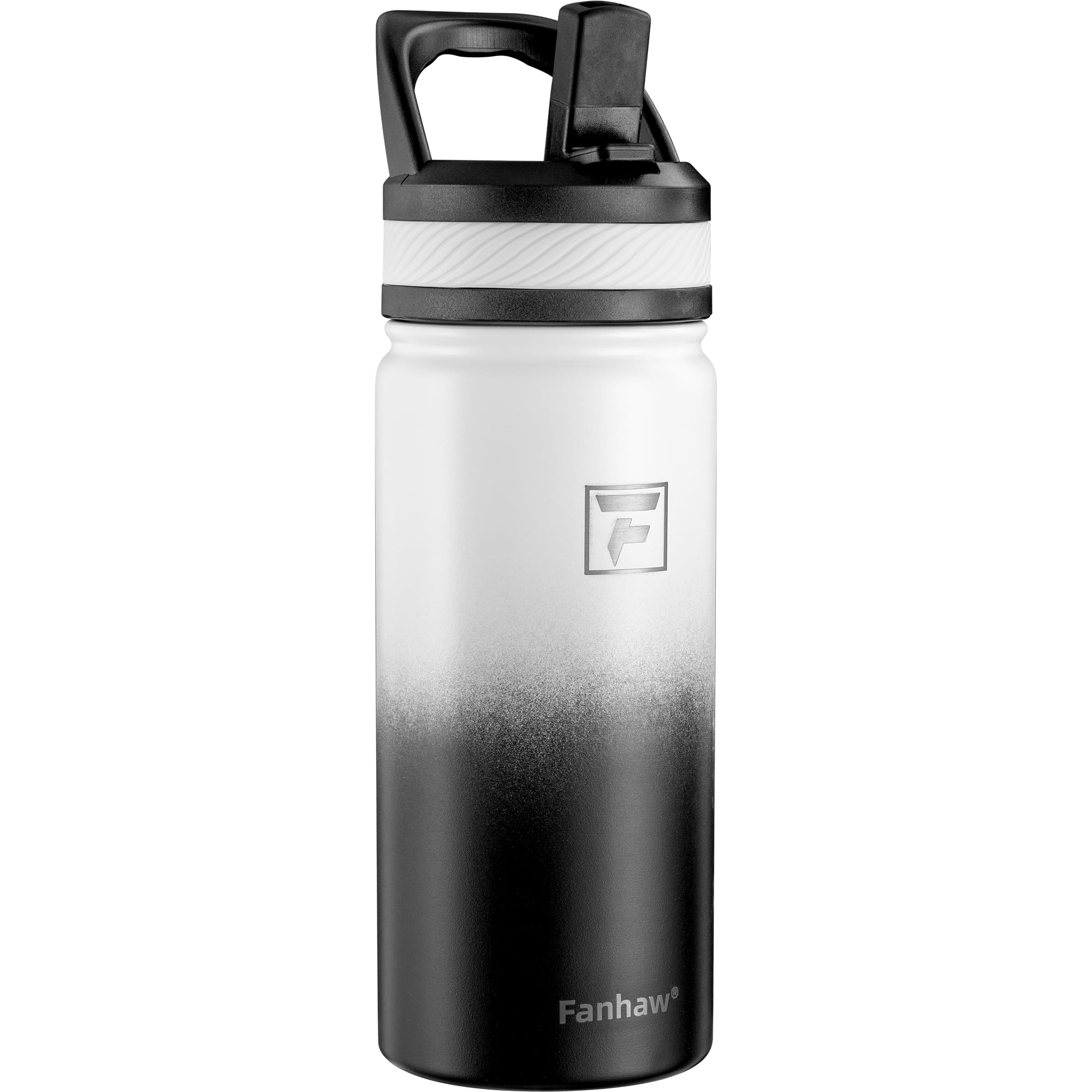 Fanhaw 18 Oz Kids Insulated Water Bottle with Straw Lid – Stainless Steel Double Wall Vacuum, Leak-Proof, BPA-Free Water Bottles for School Boys & Girls(Green Blue) | Kids, Double Wall Vacuum, Leak-Proof, BPA-Free, Water Bottles