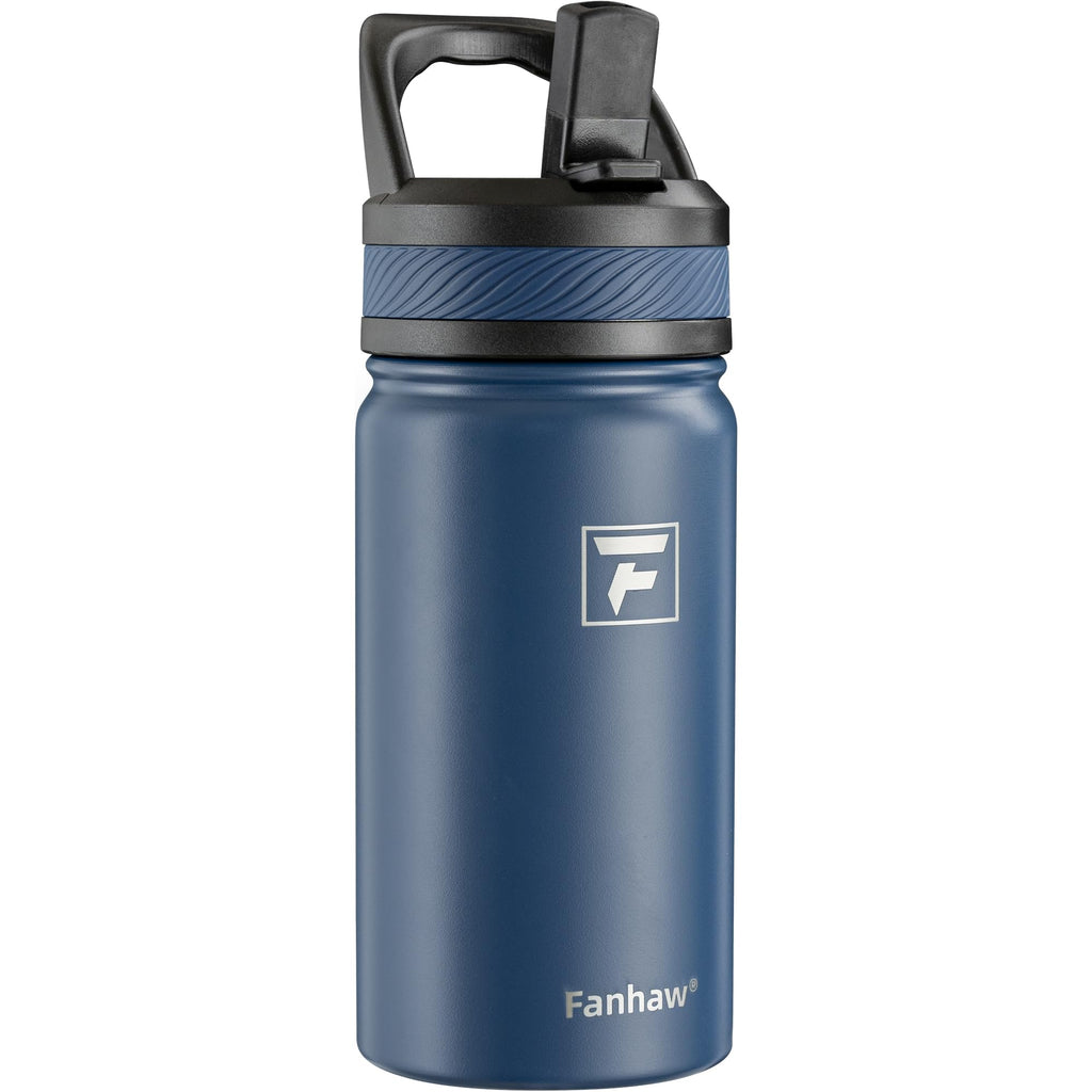 Fanhaw 18 Oz Kids Insulated Water Bottle with Straw Lid – Stainless Steel Double Wall Vacuum, Leak-Proof, BPA-Free Water Bottles for School Boys & Girls(Green Blue) | Kids, Double Wall Vacuum, Leak-Proof, BPA-Free, Water Bottles