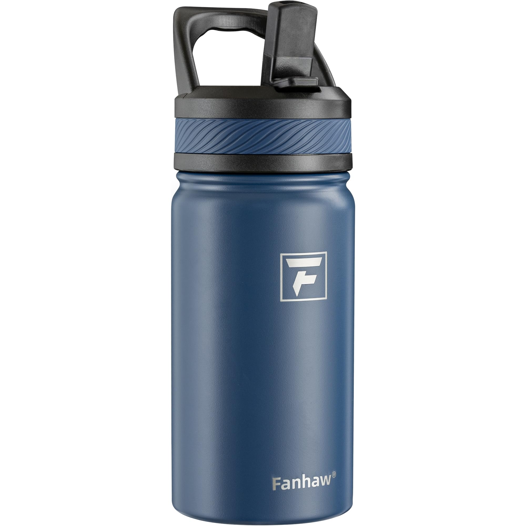 Fanhaw 18 Oz Kids Insulated Water Bottle with Straw Lid – Stainless Steel Double Wall Vacuum, Leak-Proof, BPA-Free Water Bottles for School Boys & Girls(Green Blue) | Kids, Double Wall Vacuum, Leak-Proof, BPA-Free, Water Bottles