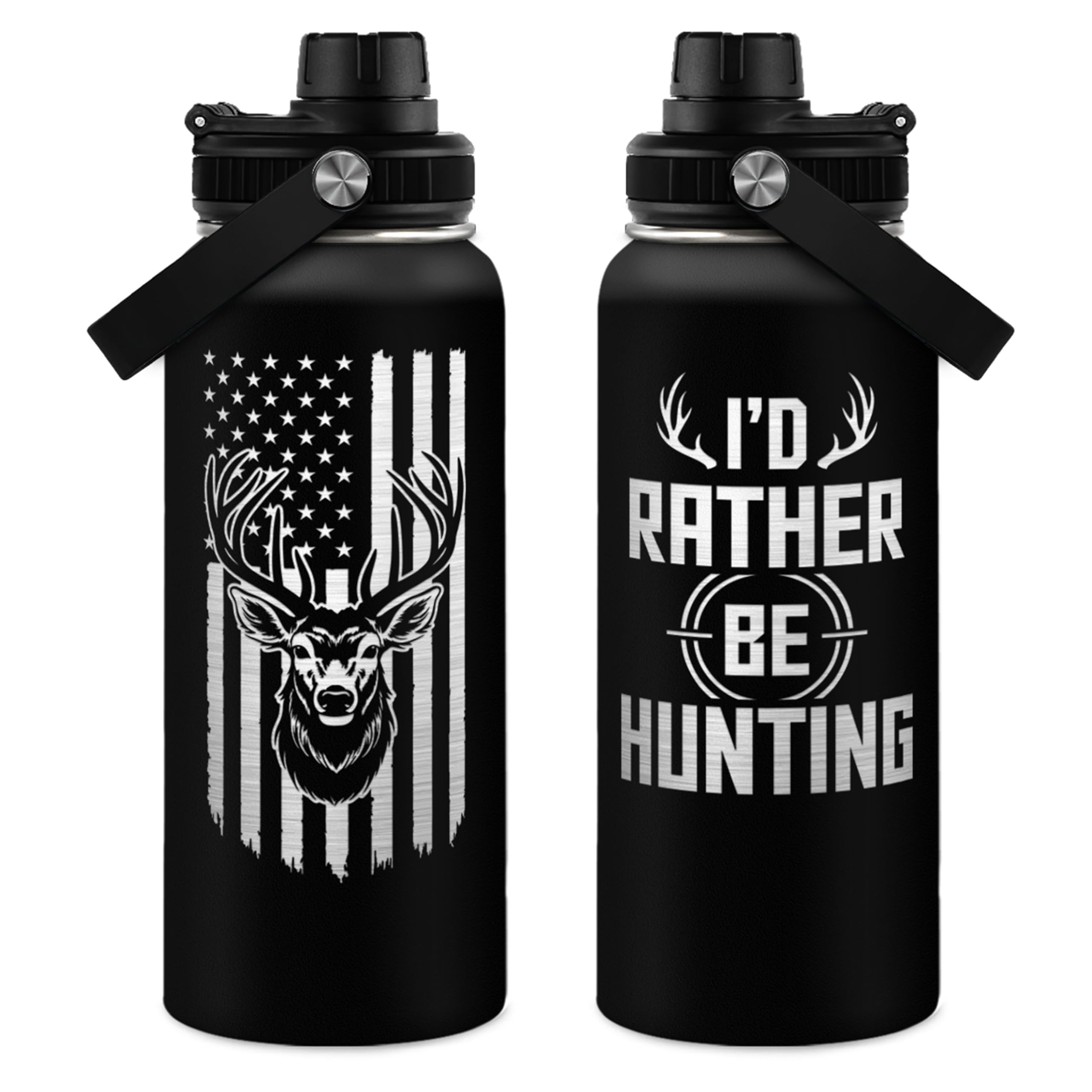 Gym Insulated Engraved Stainless Steel Water Bottle 32oz, Vacuum Chug Lid Travel Tumbler For Men Friends Dad Gymer Trainer, Gym Mode on, Gift for Birthday Christmas Father's Day