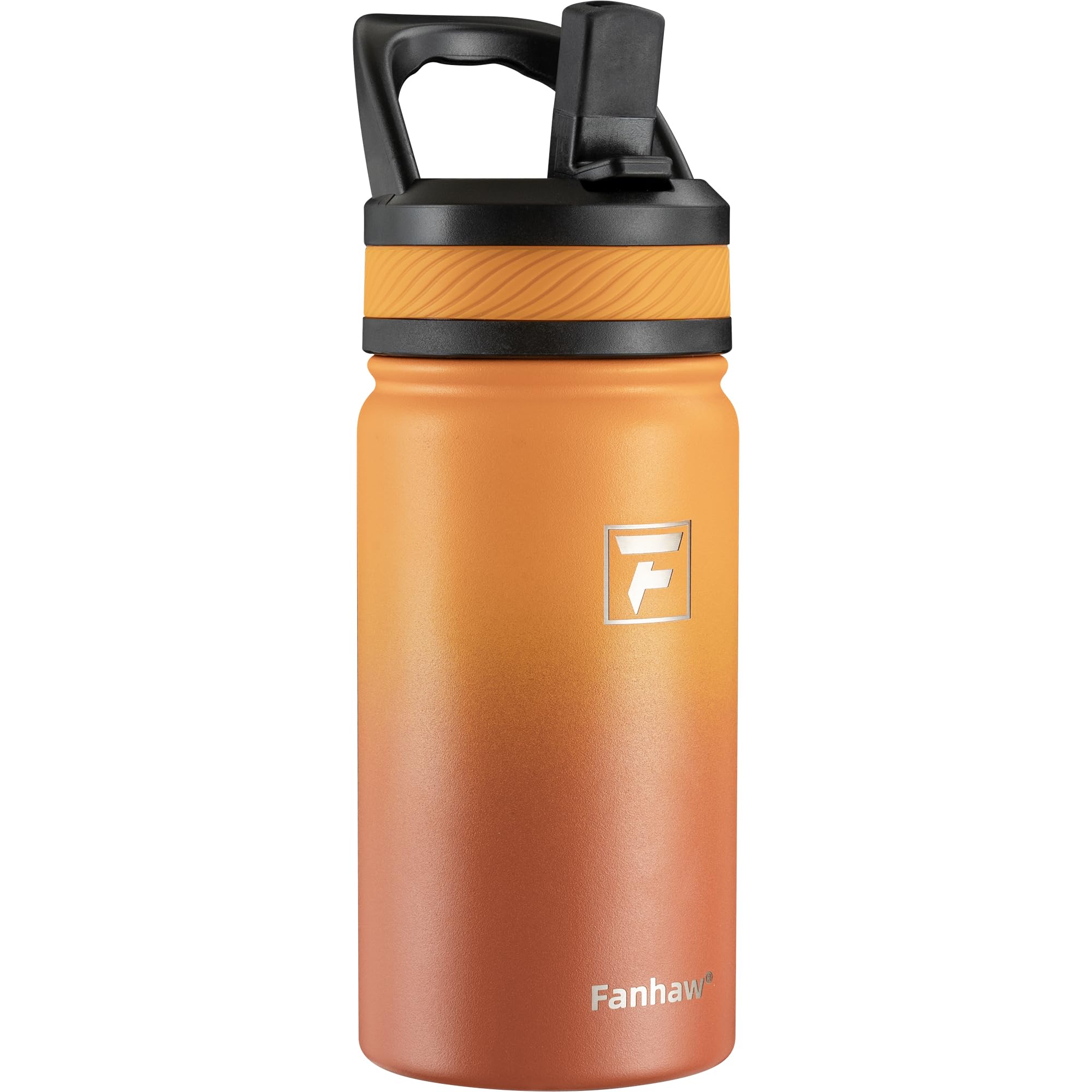 Fanhaw 18 Oz Kids Insulated Water Bottle with Straw Lid – Stainless Steel Double Wall Vacuum, Leak-Proof, BPA-Free Water Bottles for School Boys & Girls(Green Blue) | Kids, Double Wall Vacuum, Leak-Proof, BPA-Free, Water Bottles