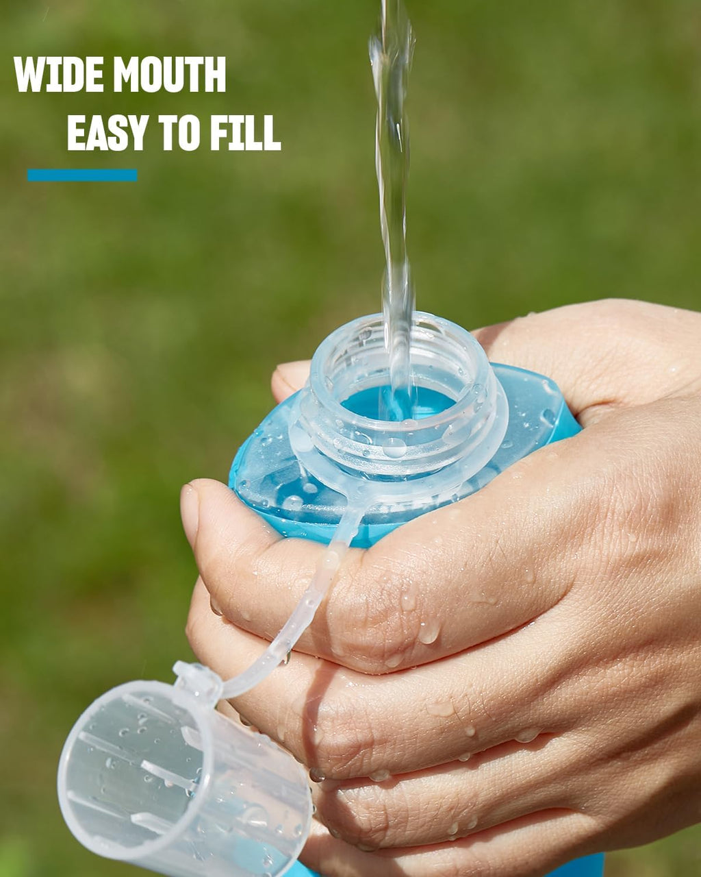 Zelvot Running Vest Soft Flask, BPA-Free 500ml Collapsible Water Bottle for Hydration Backpack, Folding Running Water Bottle for Marathon Hiking Cycling Climbing (Pink, 500 ML)